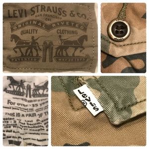 LEVIS STRAUSS & CO. CAMOUFLAGE JEANS W-38, L-34